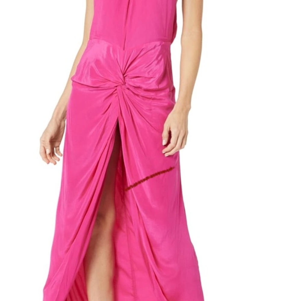The Drop Halter Swirl Waist Slim Dress - Beetroot - L - NWT - Picture 4 of 12